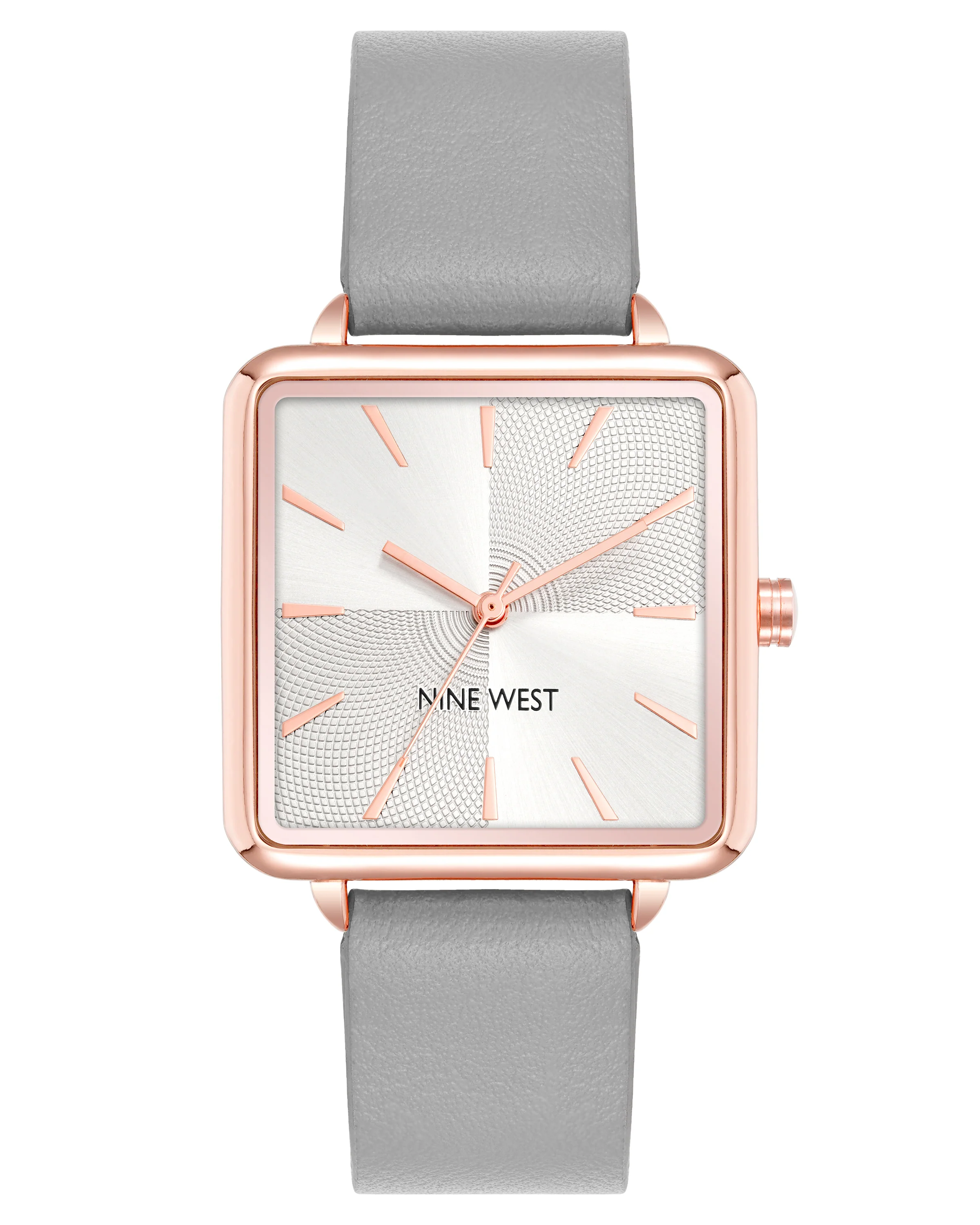 Square Case Smooth Strap Watch