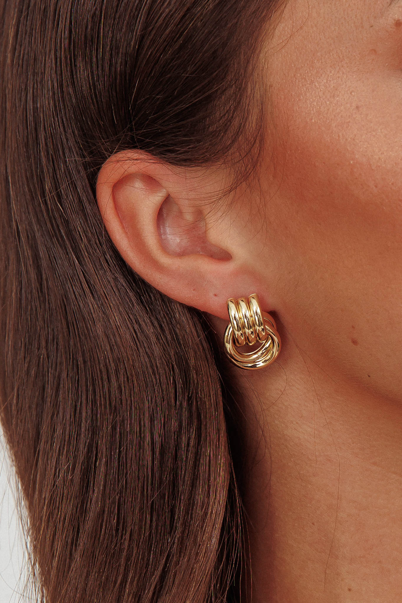 Shiloh Loop Earrings Gold