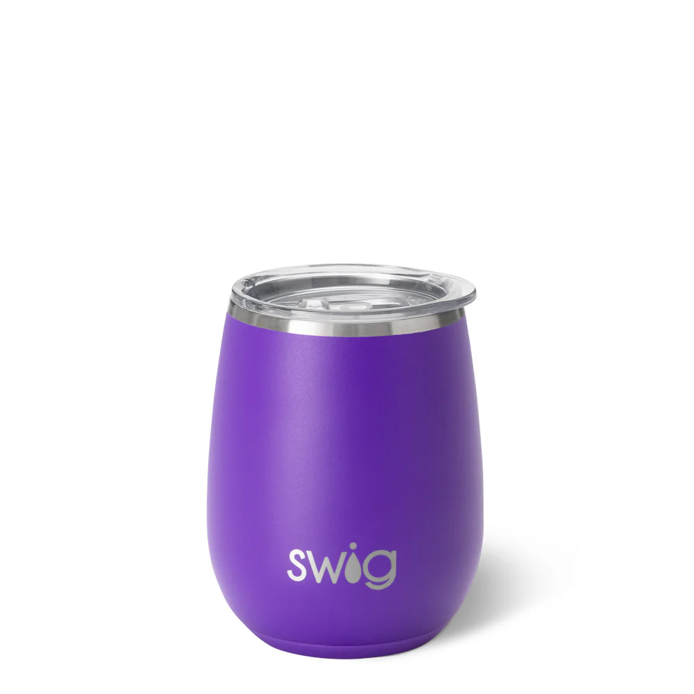 Purple Stemless Wine 14oz