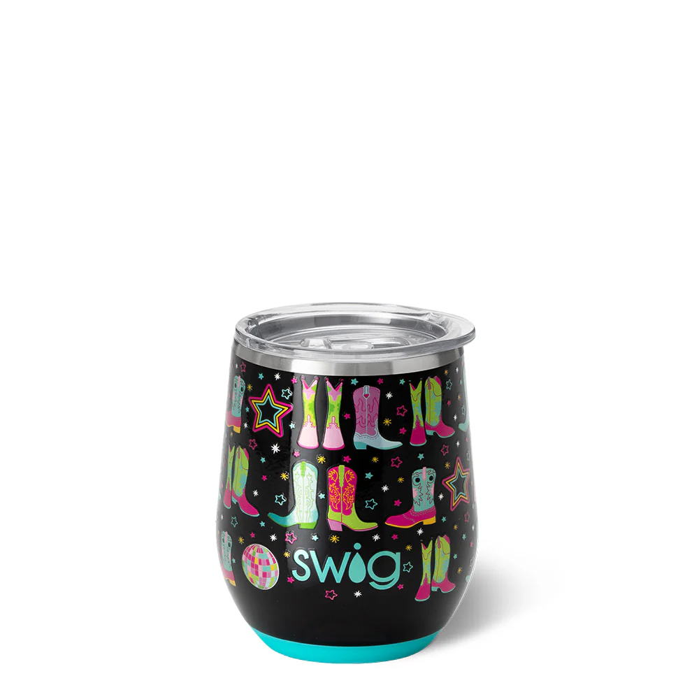 Disco Cowgirl Stemless Wine 12oz
