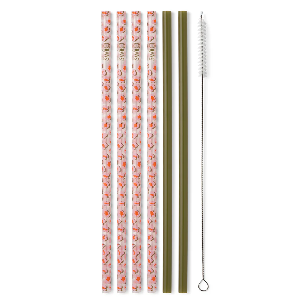 On The Prowl + Olive Reusable Straw Set