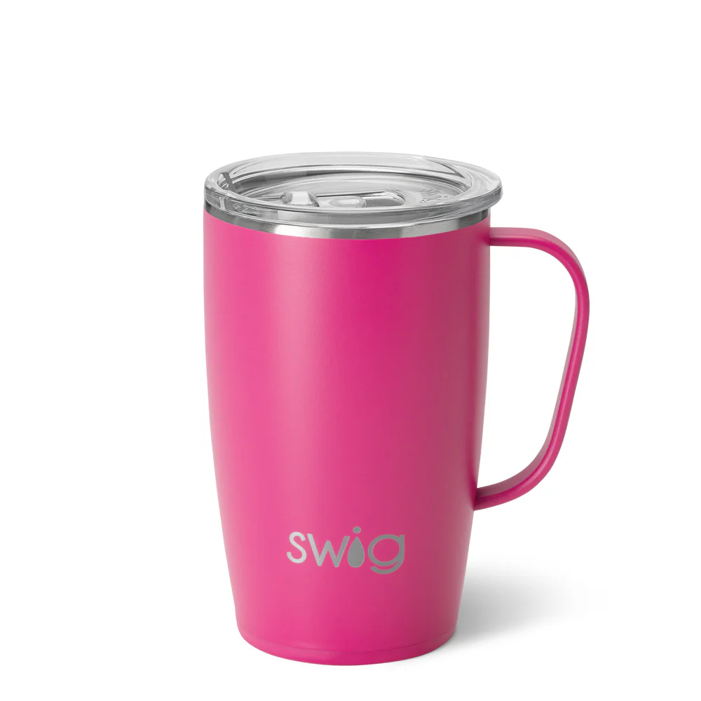 Hot Pink Travel Mug 18oz