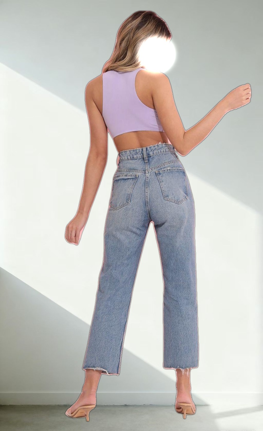 Racer Back Top in Lavender