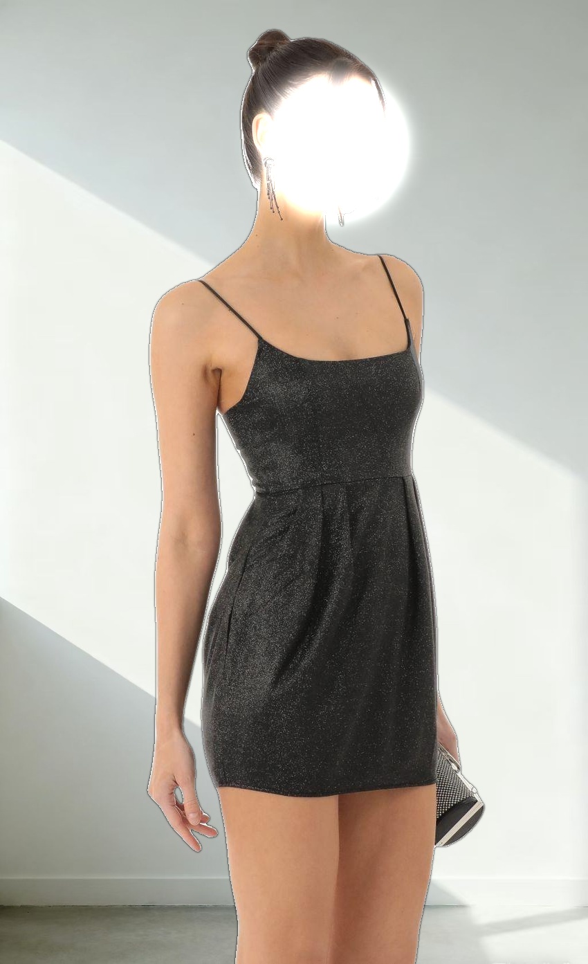 Glitter Dress in Black