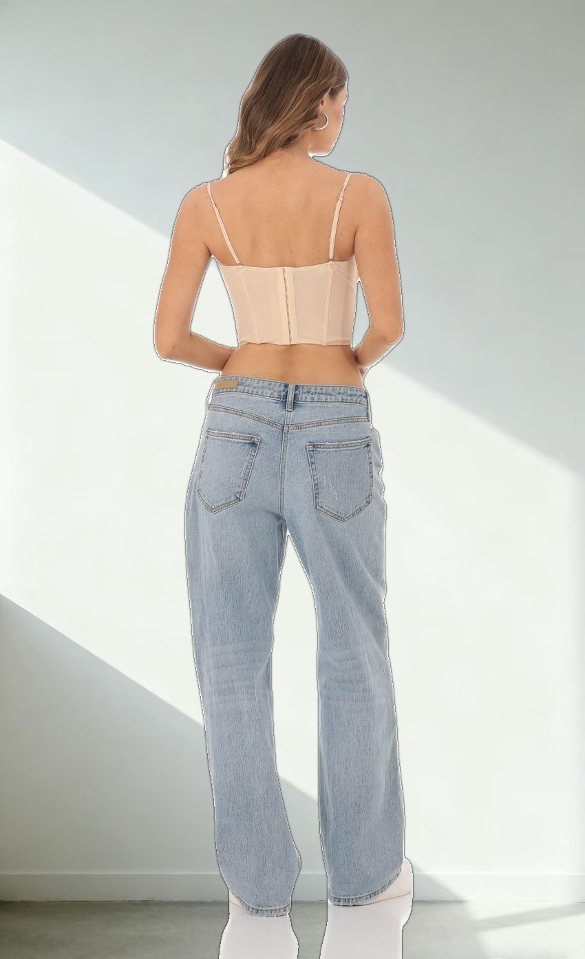 Corset Bralette Top in Nude