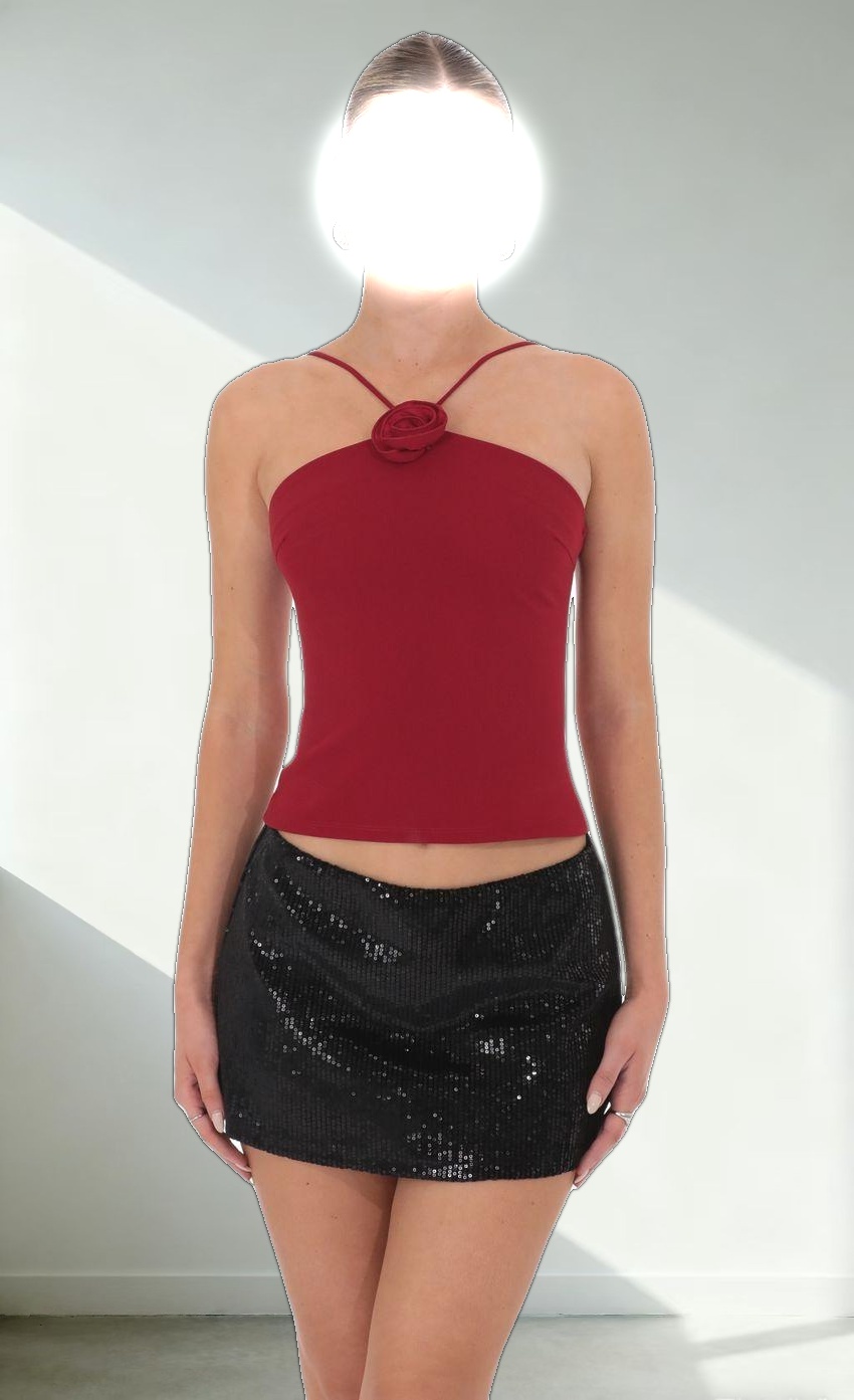 Florette Top in Red