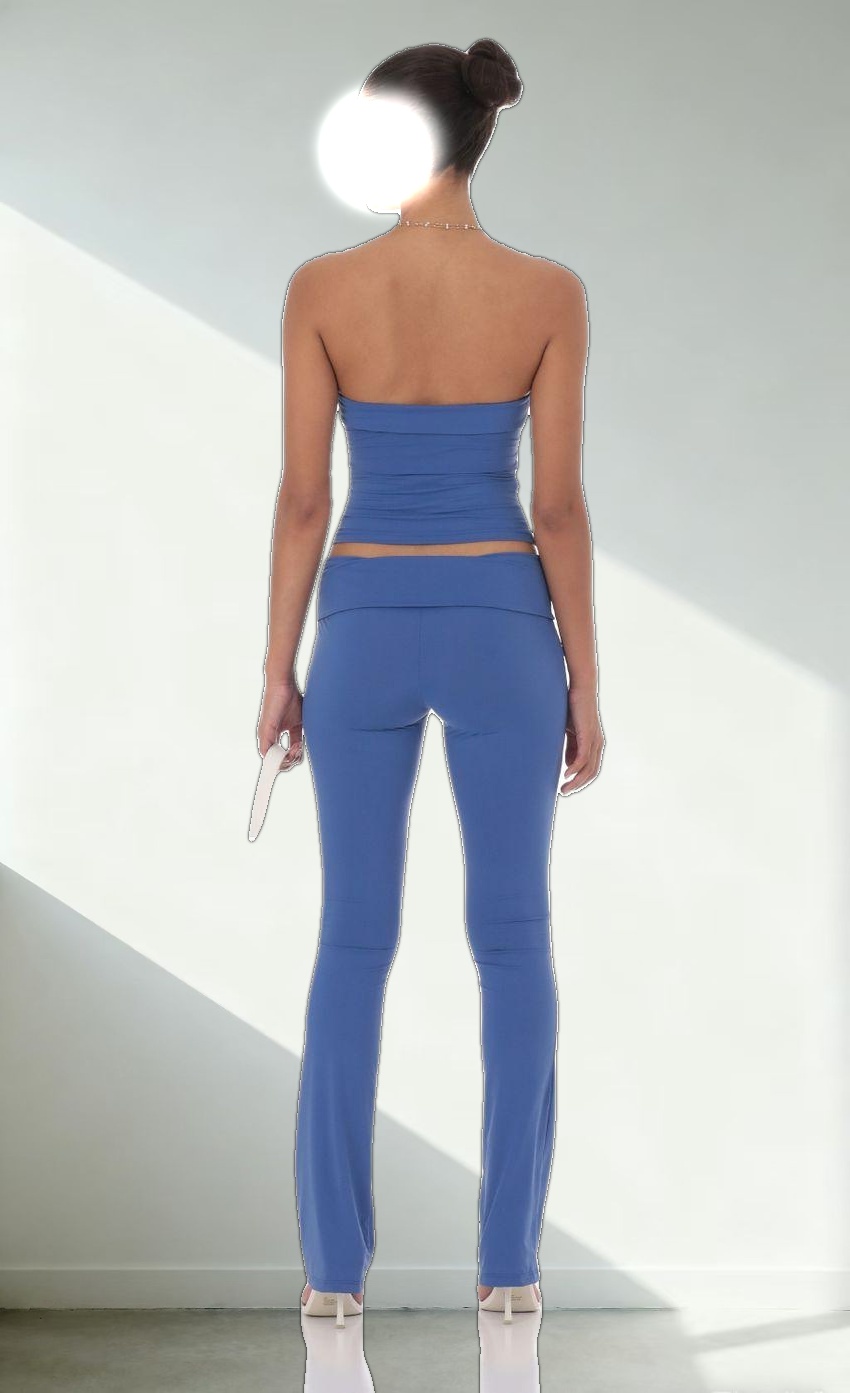 Strapless Two Piece Set in Navy