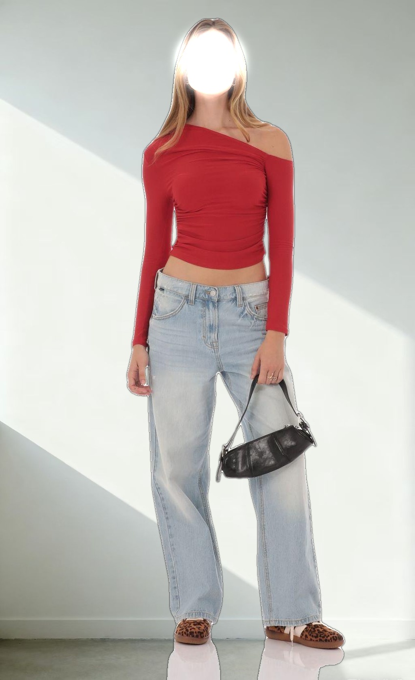 Off Shoulder Top in Red