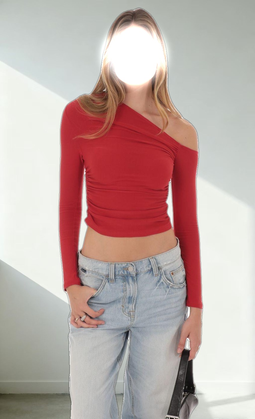 Off Shoulder Top in Red