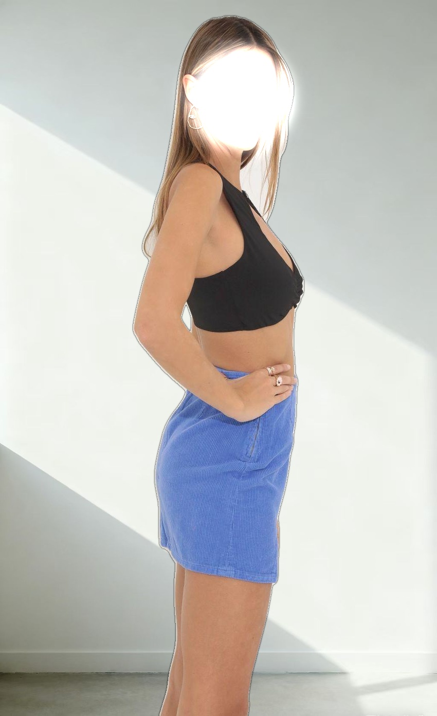 Racer Back Top in Black