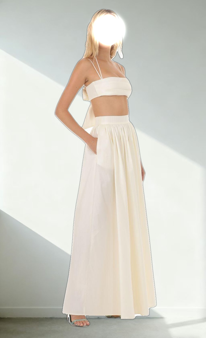 Maxi Two Piece Set in Cream