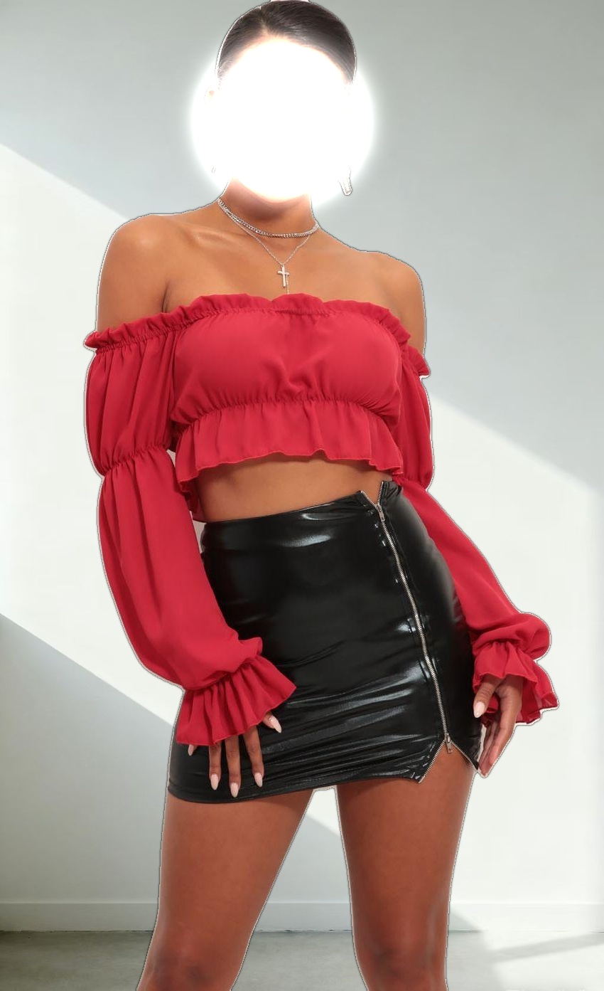 Off The Shoulder Top in Red