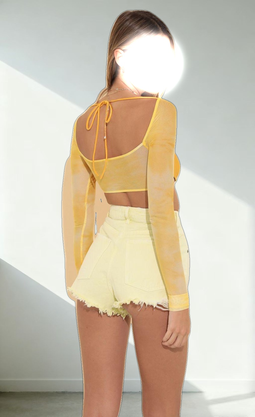 Long Sleeve Top in Yellow