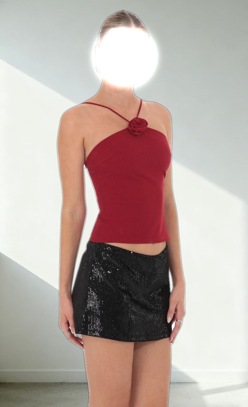 Florette Top in Red