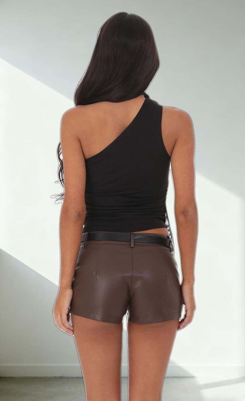 Scarf Halter Top in Black