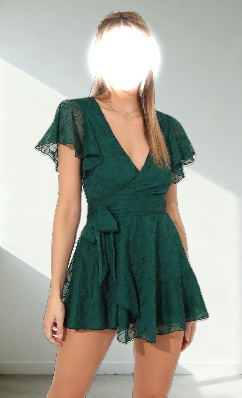 Wrap Dress in Green