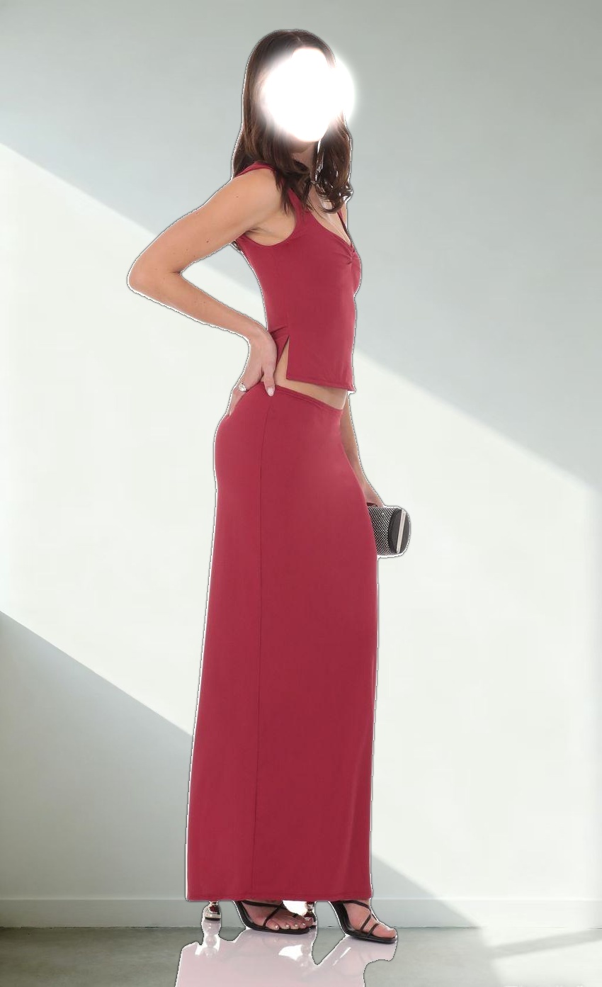 Tank Two Piece Set in Red