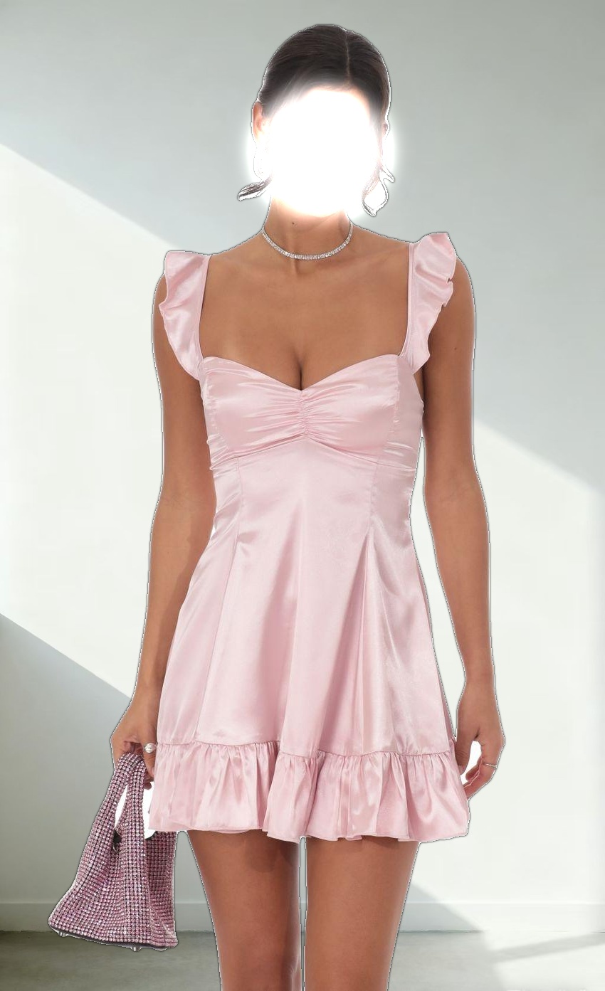 A-Line Dress in Pink