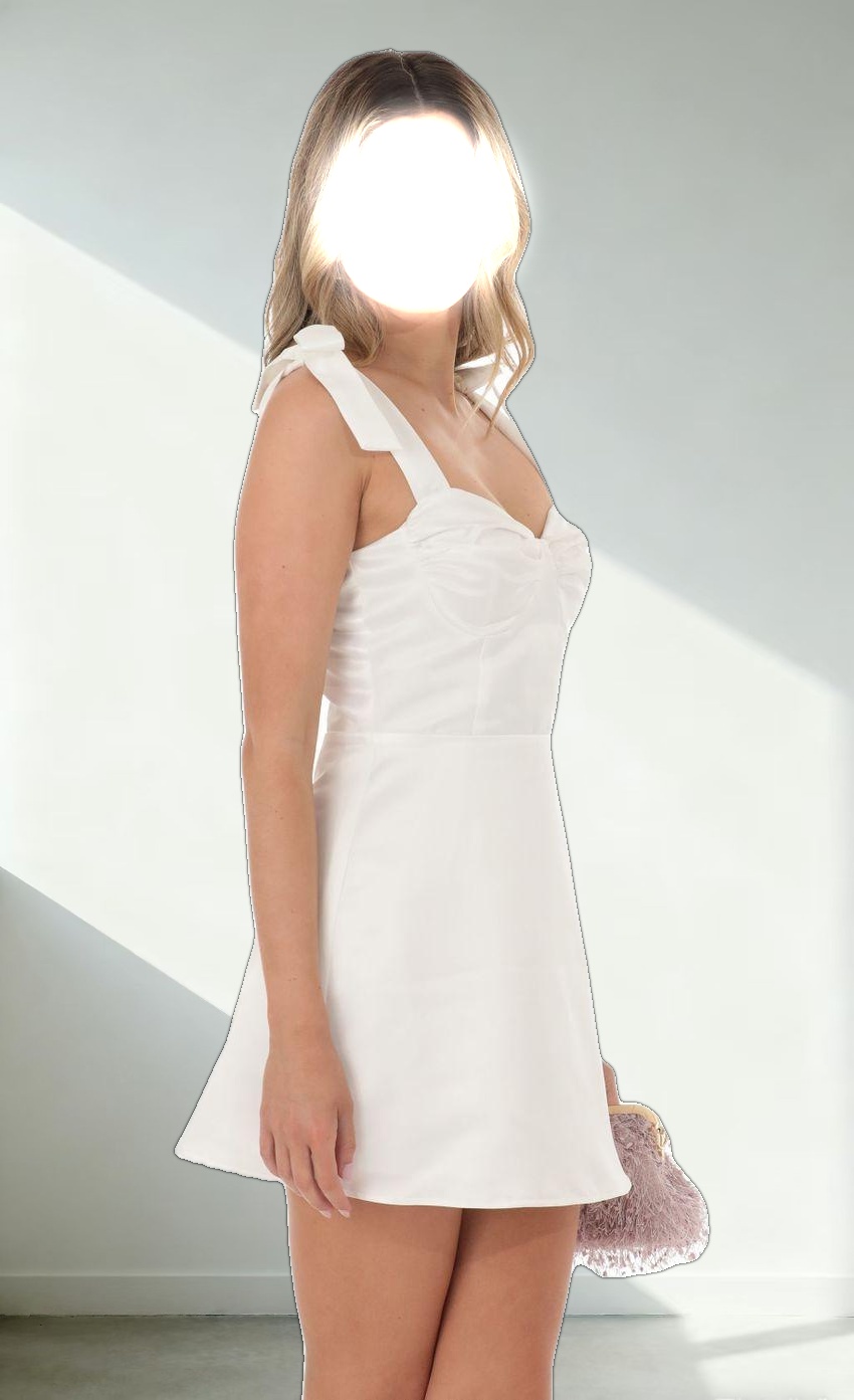 Dress in White Satin