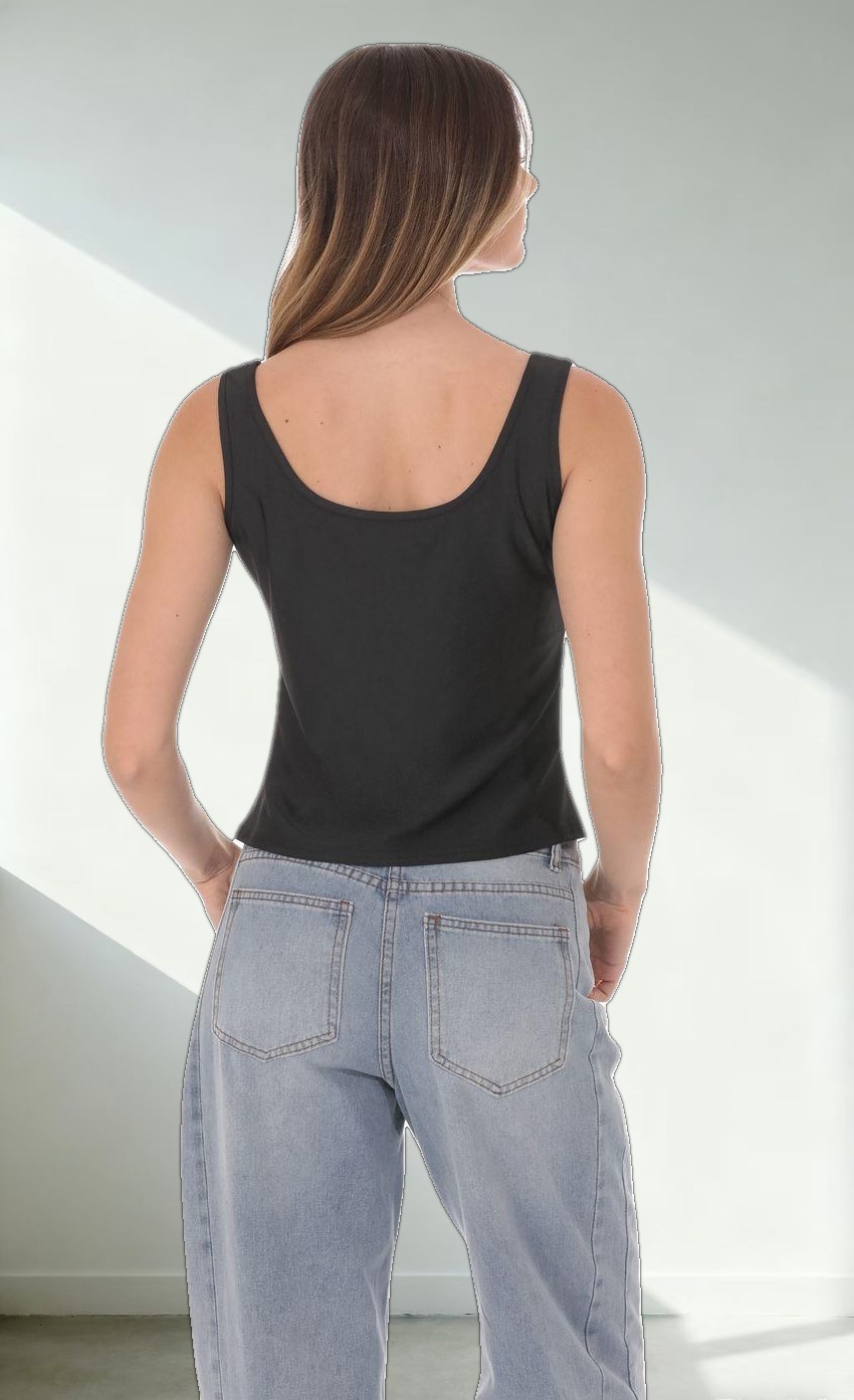 Two Piece Top in Black