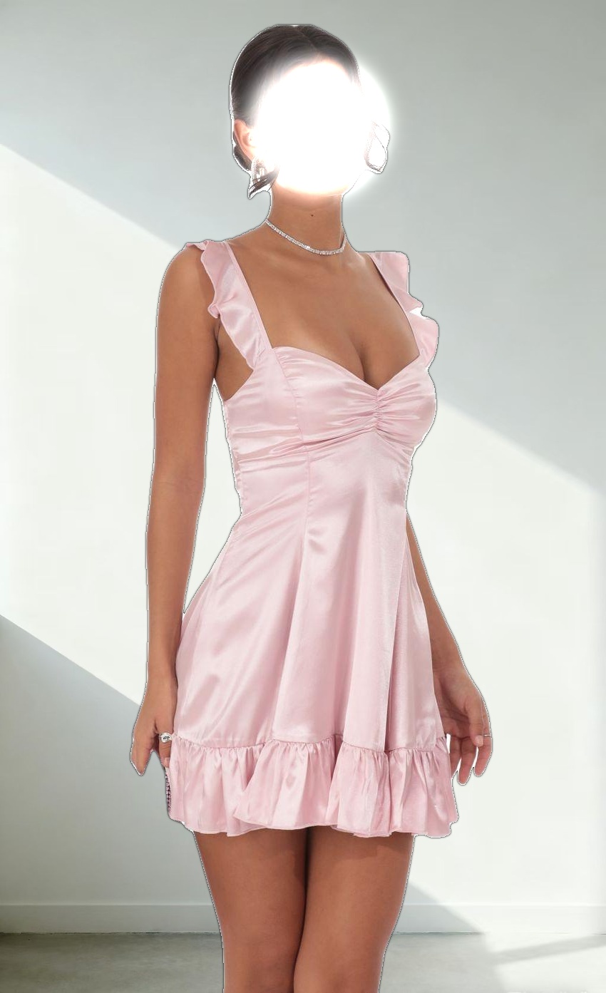 A-Line Dress in Pink