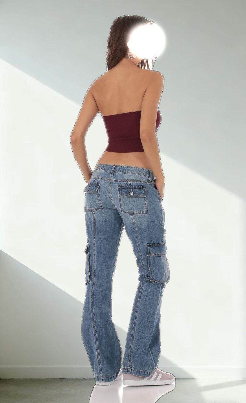 Cargo Jeans in Denim