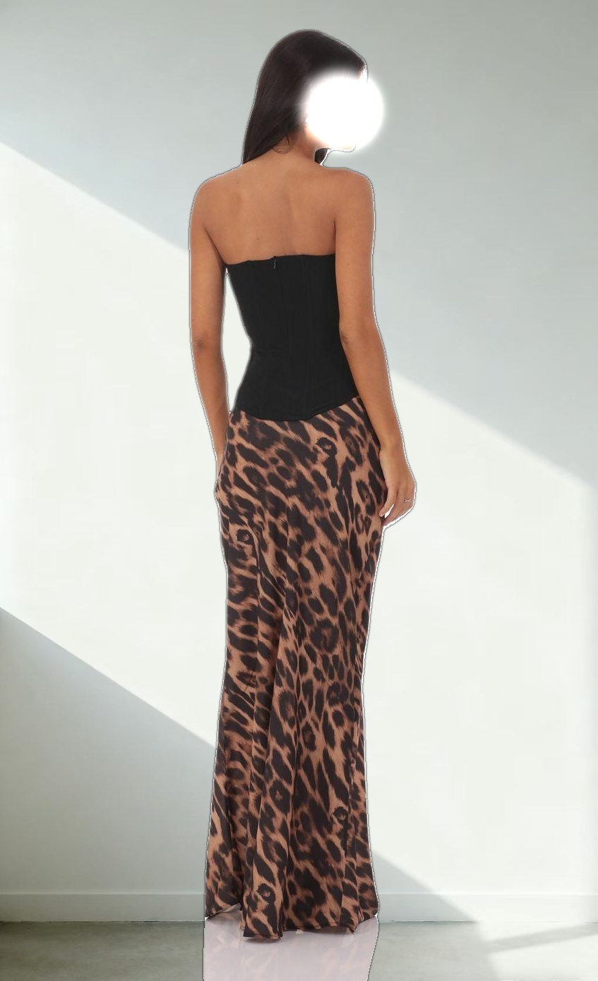 Cheetah Print Maxi Skirt