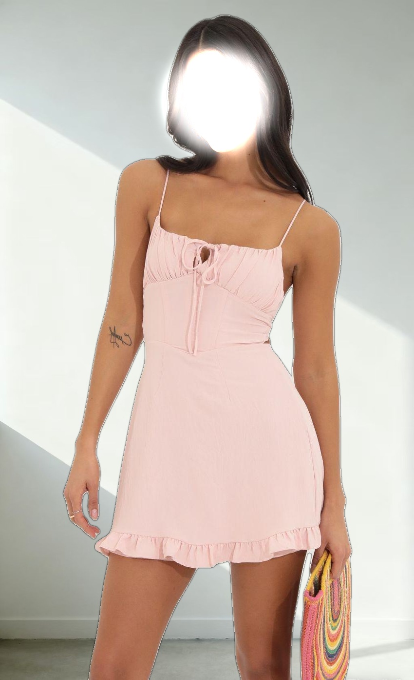 Corset Dress in Pink