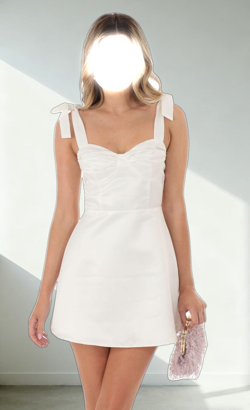 Dress in White Satin