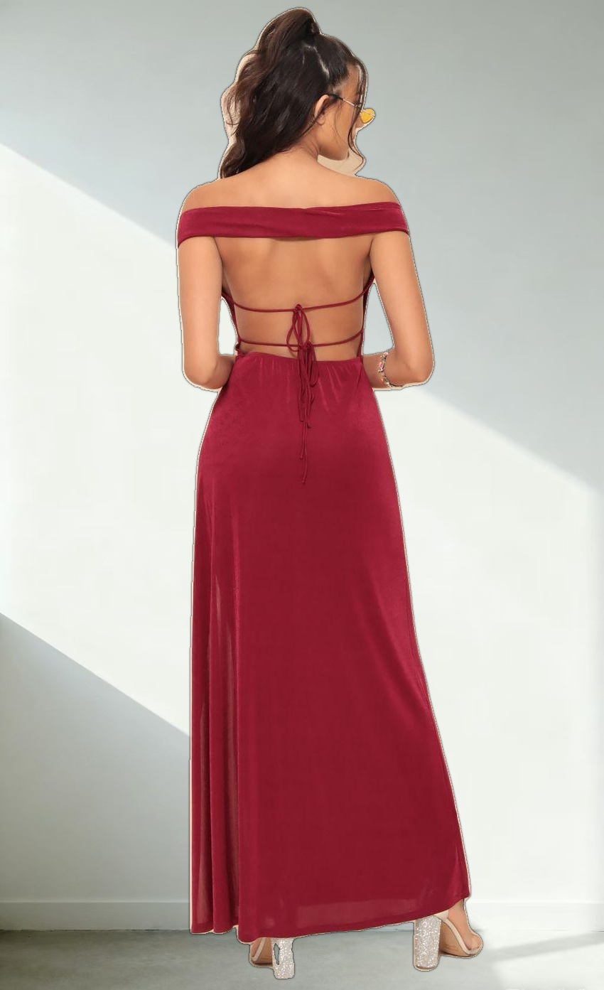 Luxe Maxi Dress in Merlot