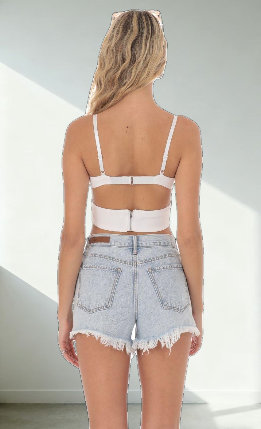 Cutout Top in White
