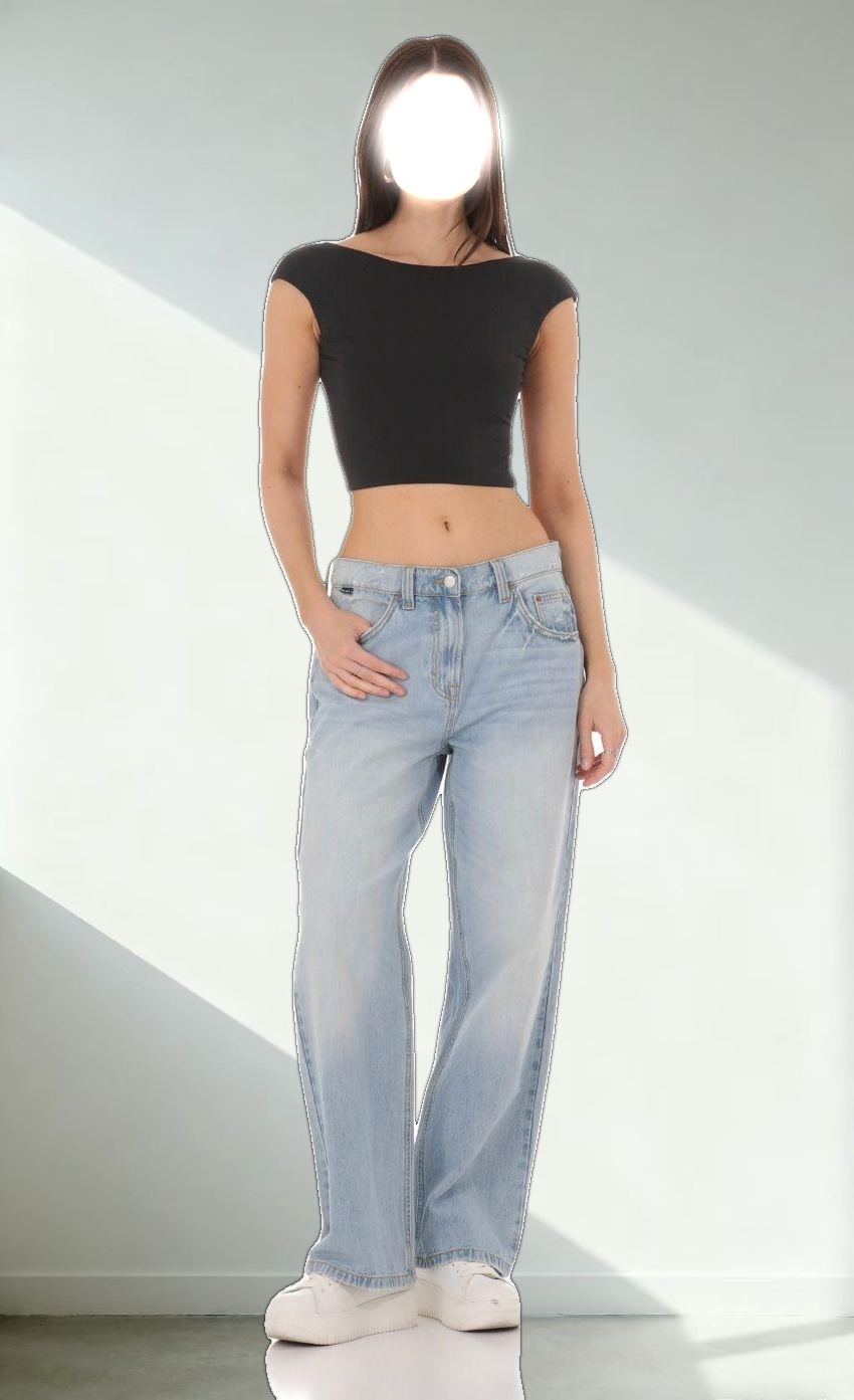 Open Back Top in Black