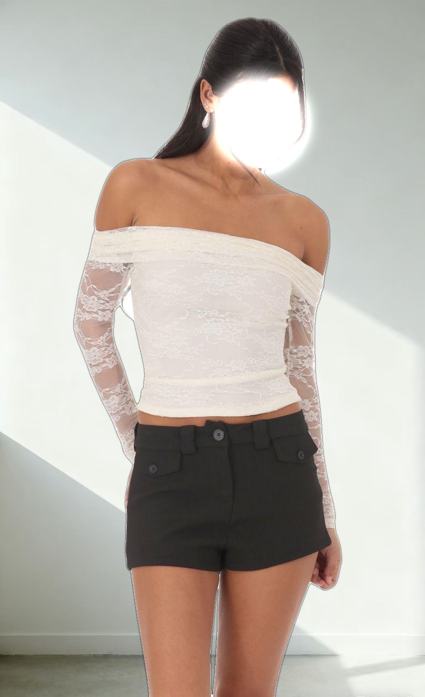 Mini Shorts in Black