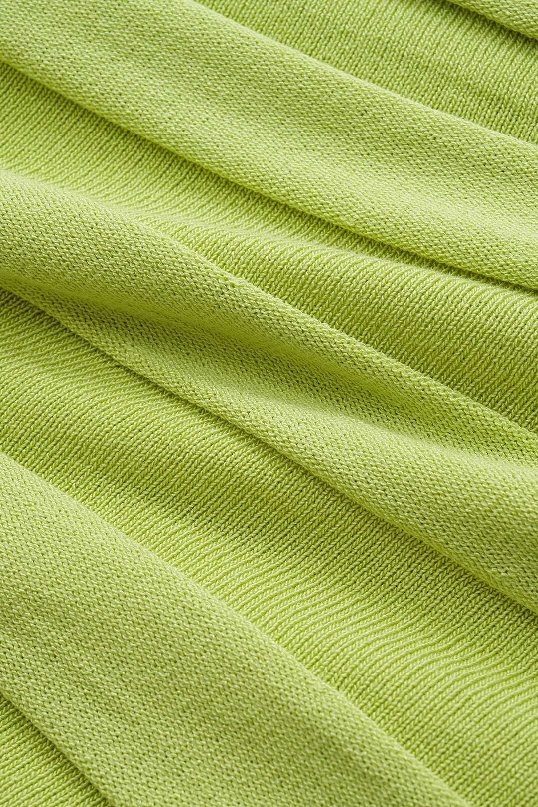 Pleated Knit High Waist Skirt