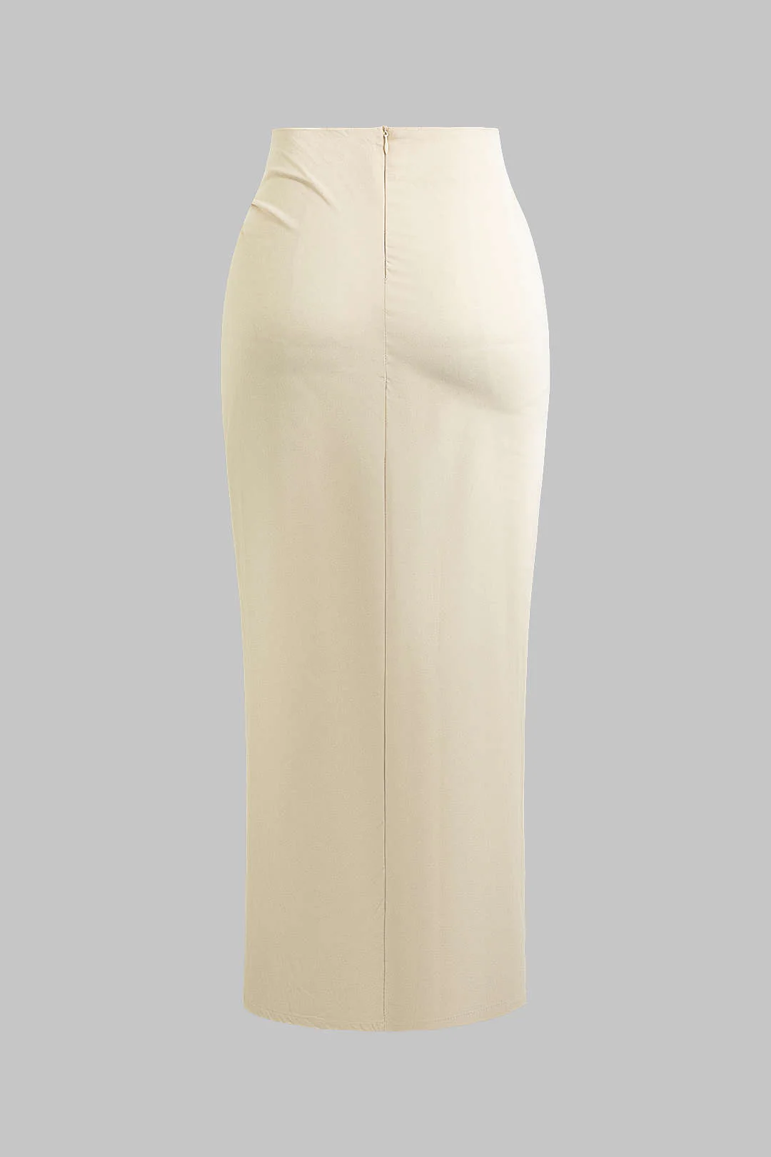 Twisted Knot Irregular Solid Skirt