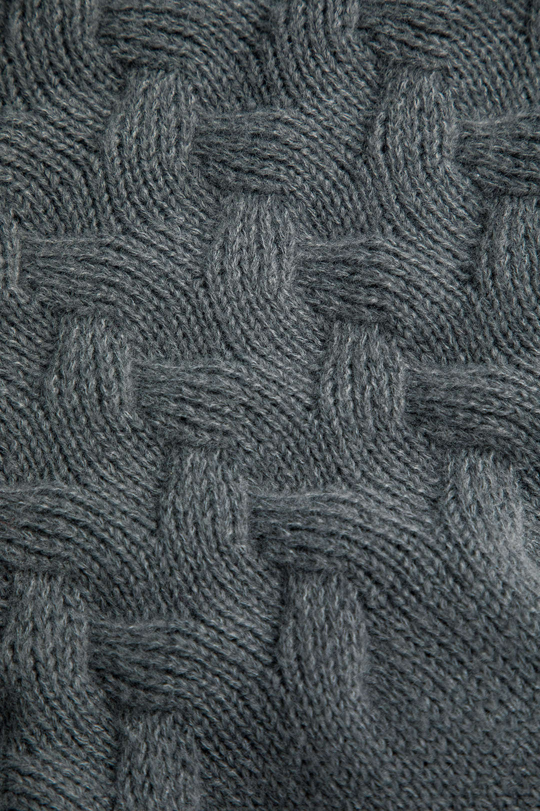 Turtleneck Ruched Cable Knit Top