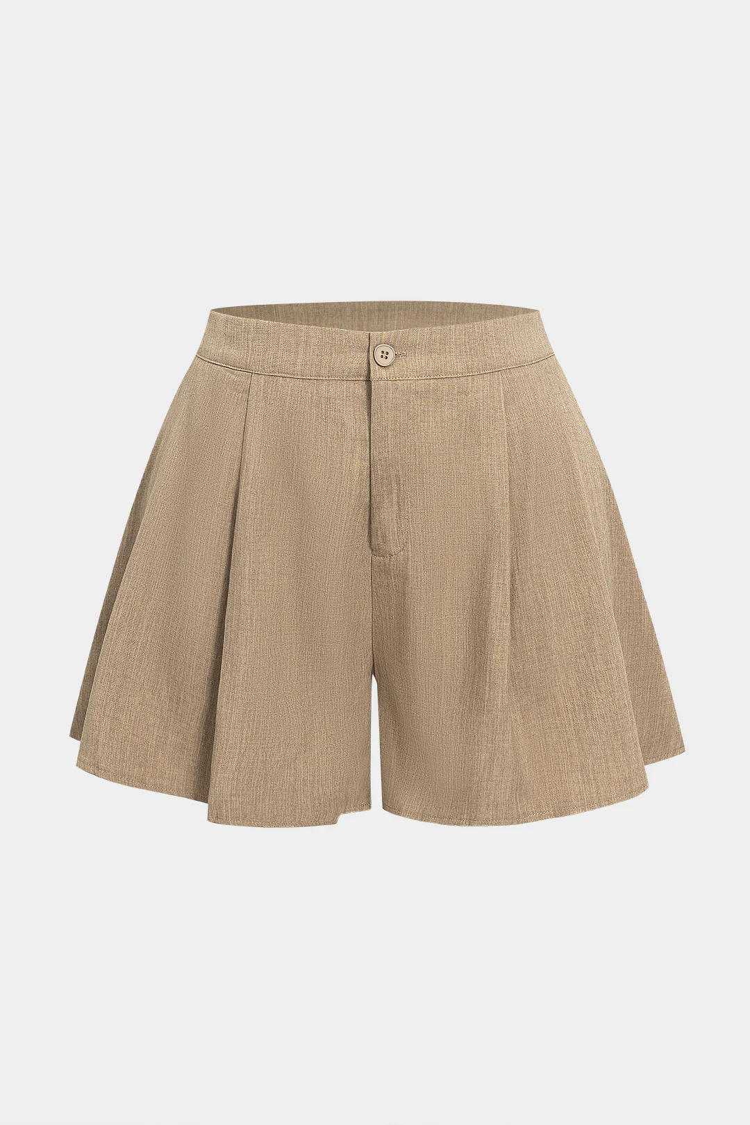 Plus Size Wide-Leg High-Waisted Shorts