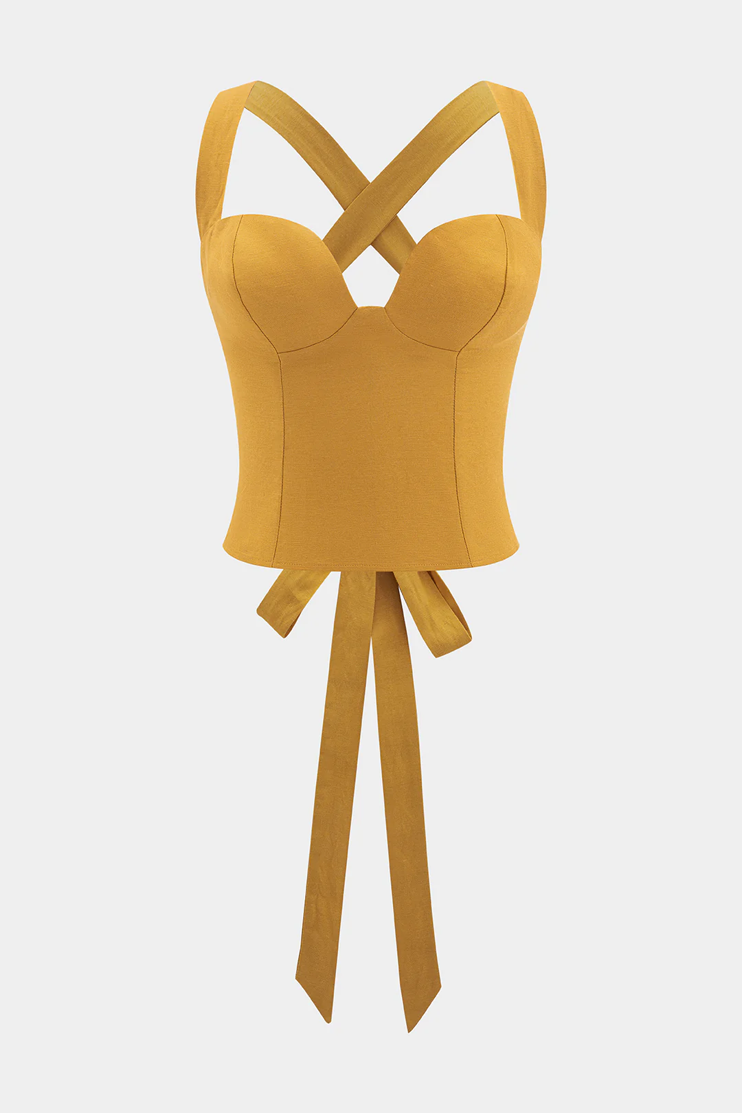 Bustier Backless Tie-Up Cami Top