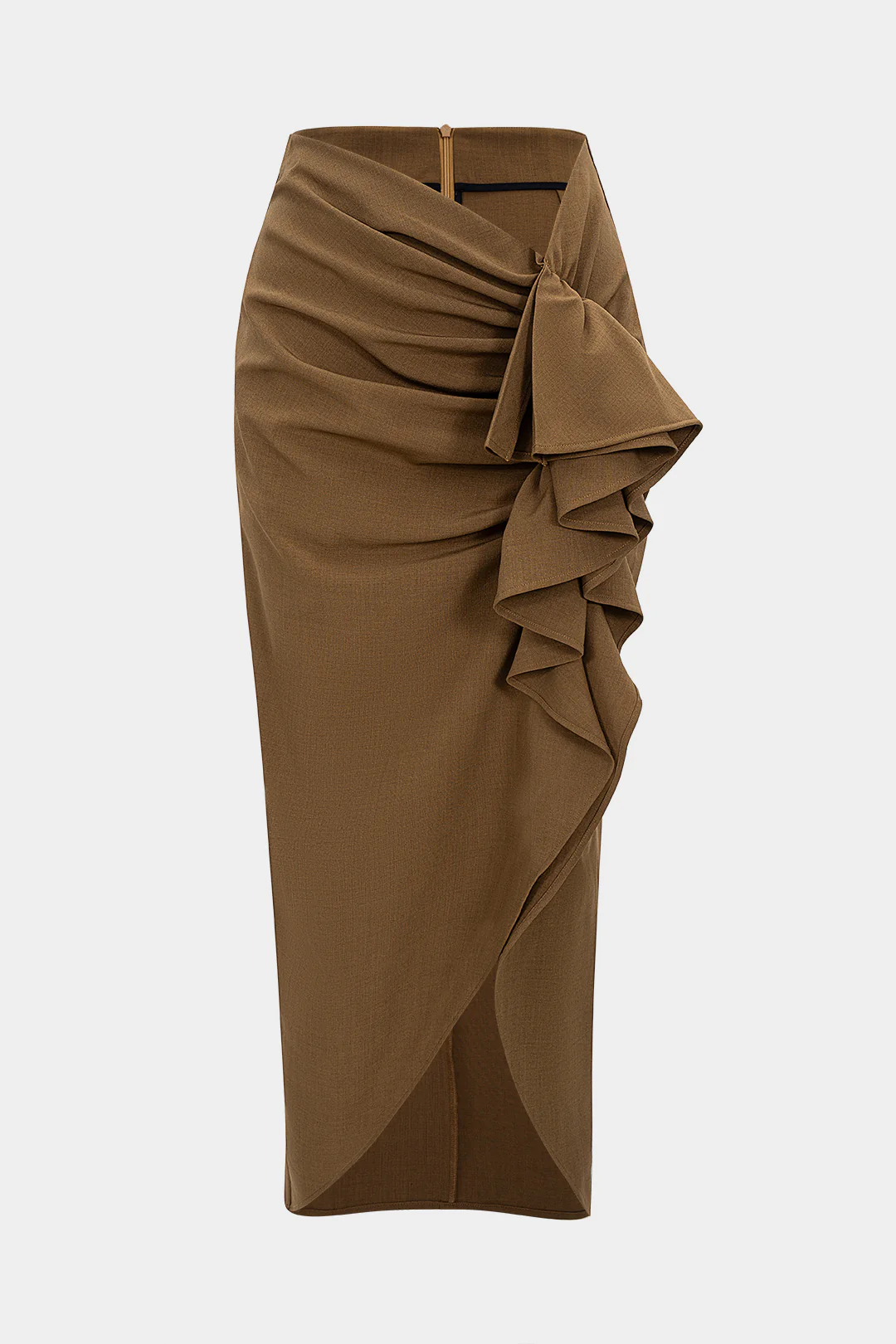 Ruffled Asymmetric Skirt