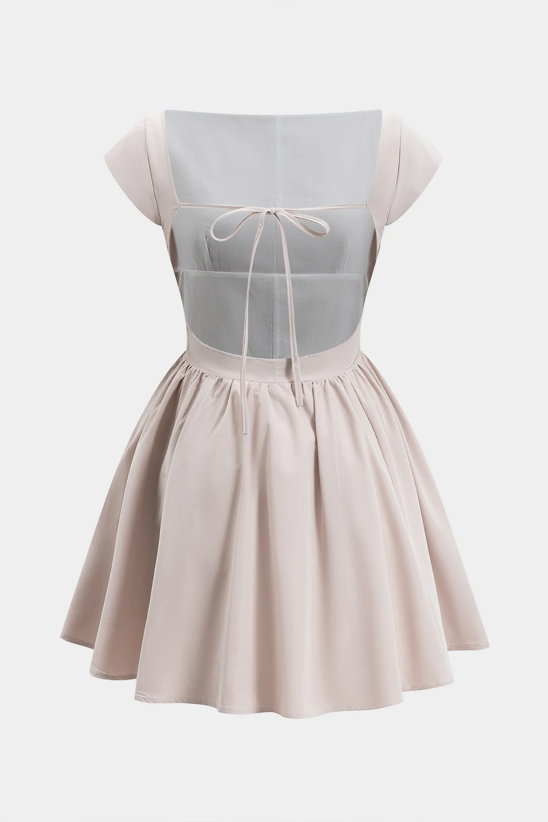 Ruched Backless Mini Dress