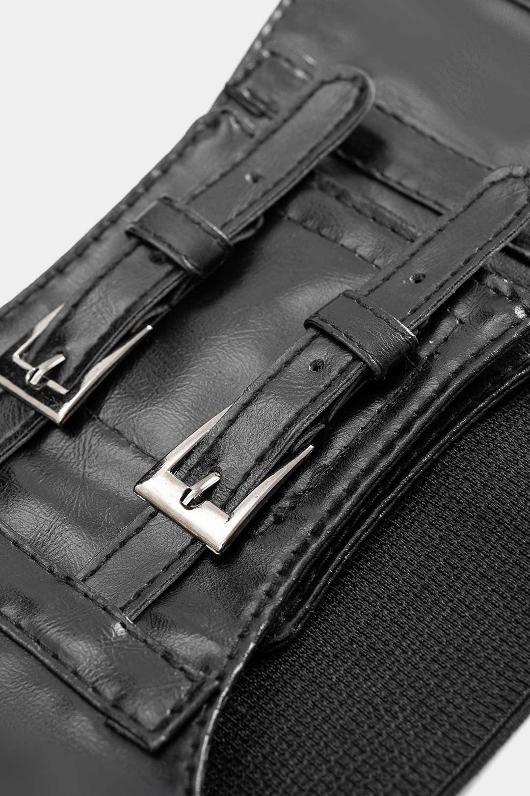 Faux Leather Waist Corset Belt