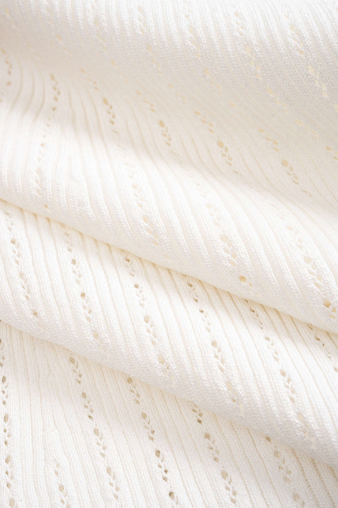 Knit V-Neck Ruffled Short-Sleeve Shirt and Fish-Tail Skirt Set