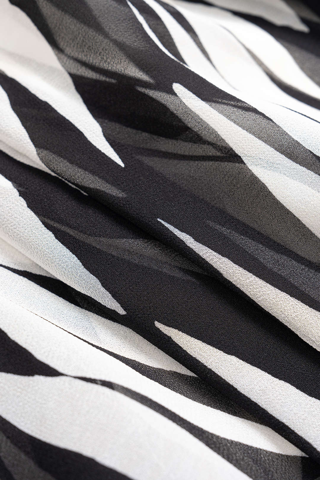 Stripe Print V Neck Belted Short Sleeve Shirt