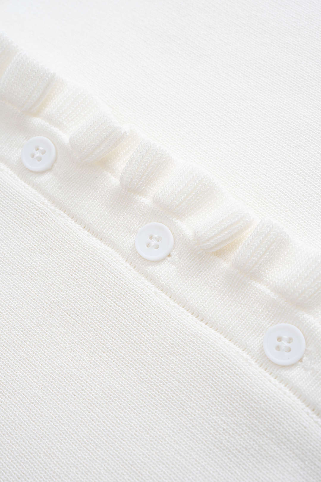 Ruffled Button Sleeveless Tank Top