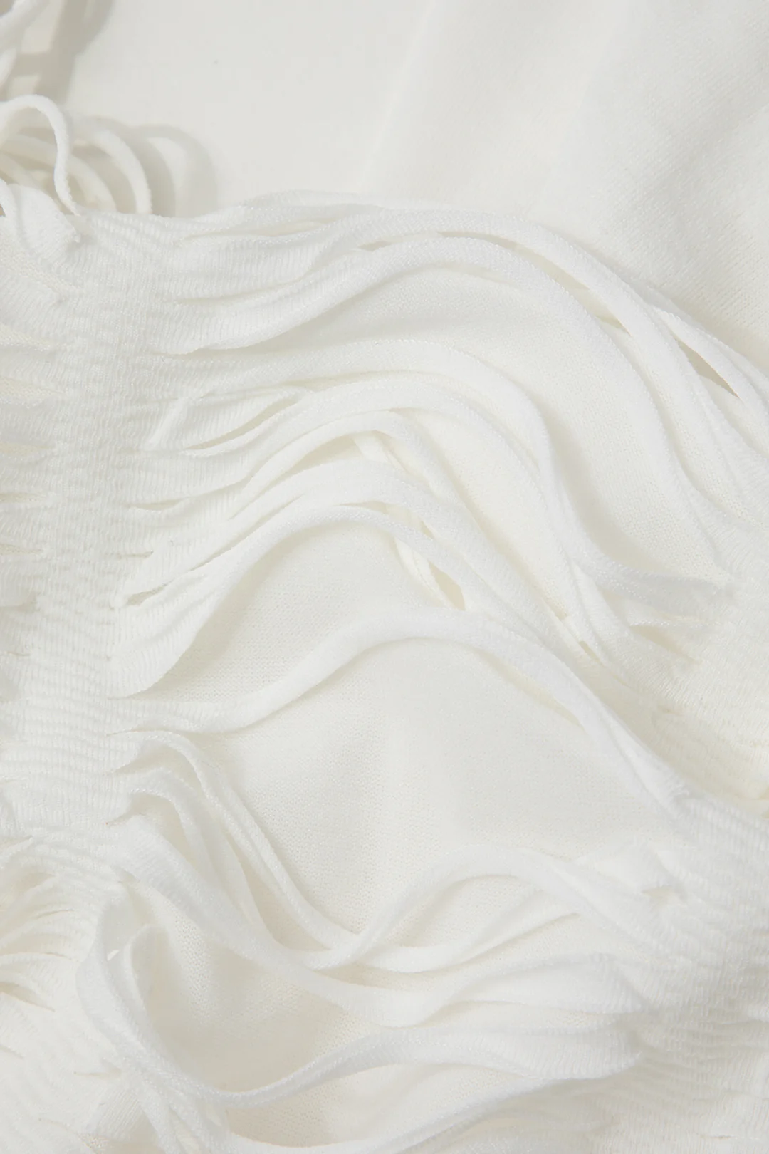 Distressed Halter Cami Top and Asymmetrical Mini Skirt Ensemble