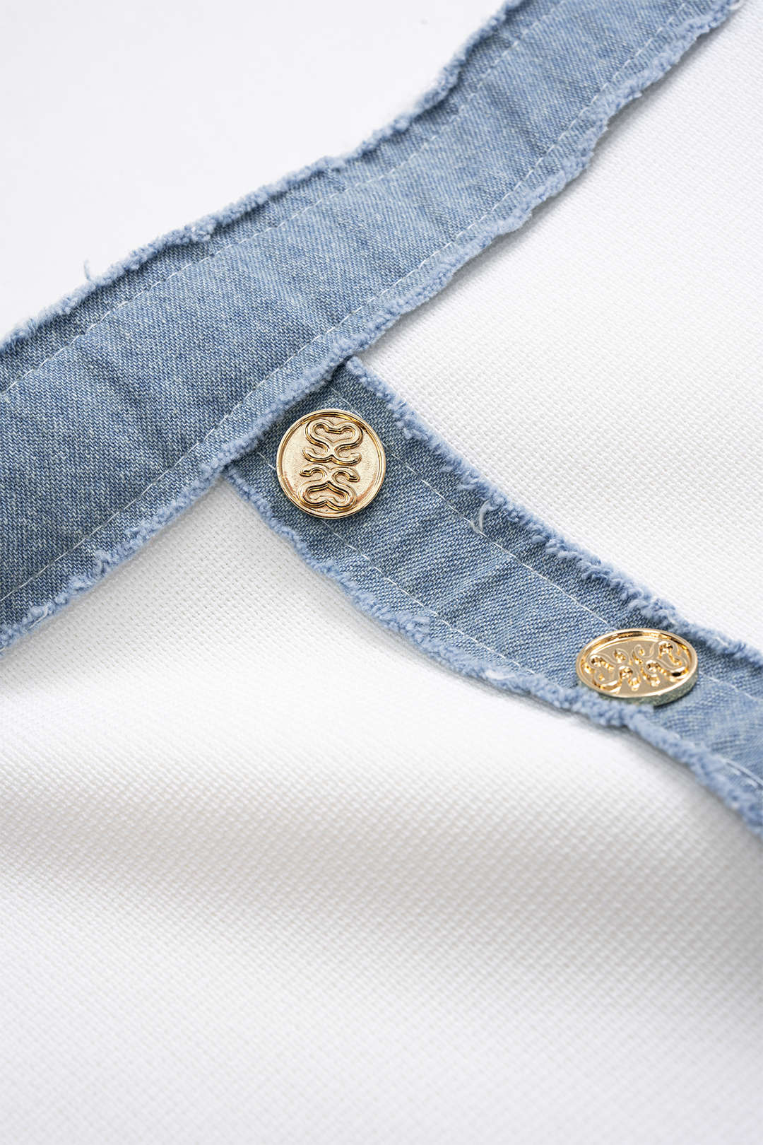 Knit Textured Pleated Button Patchwork Skirt