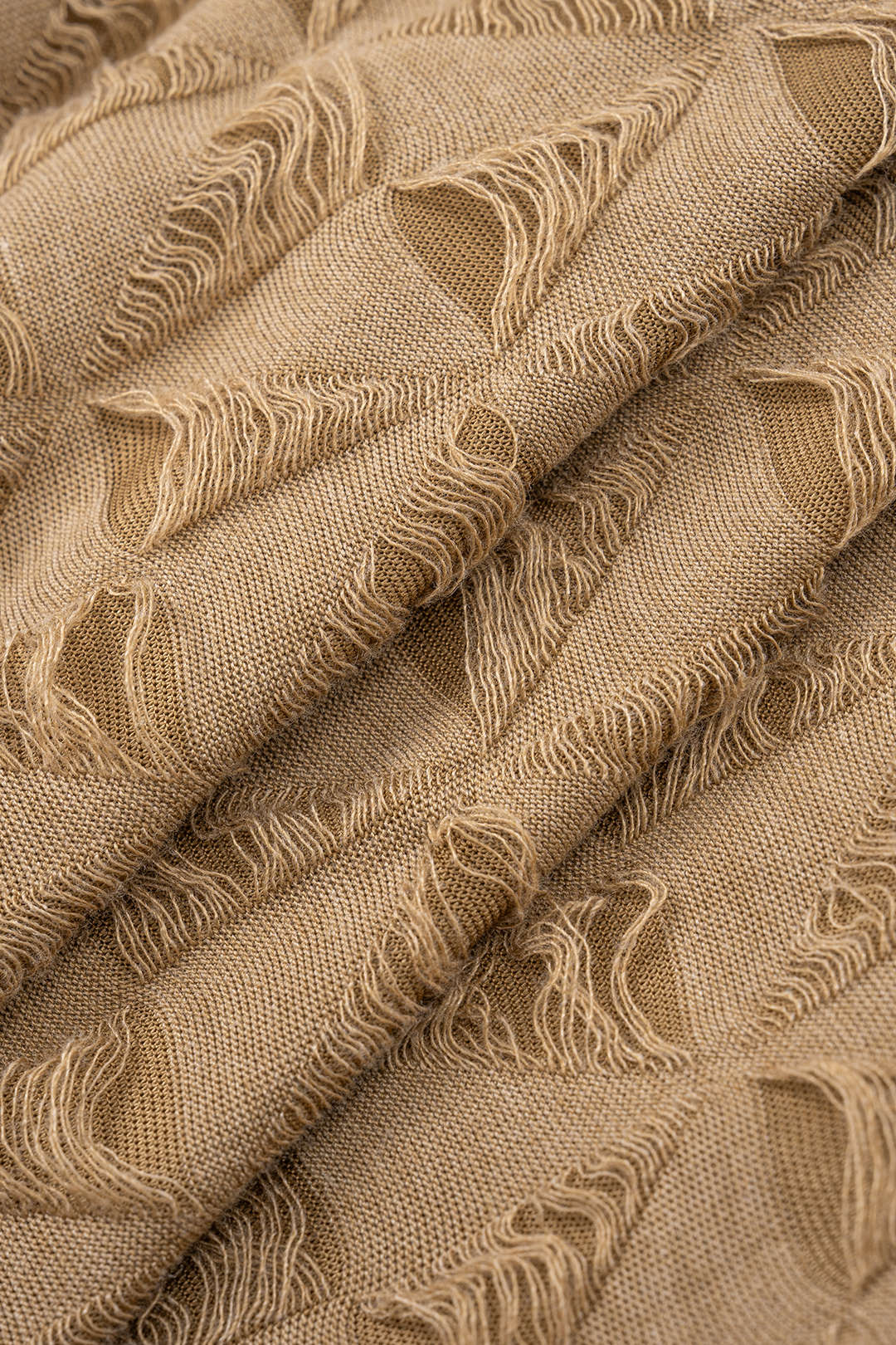 Ripped Drawstring Skirt