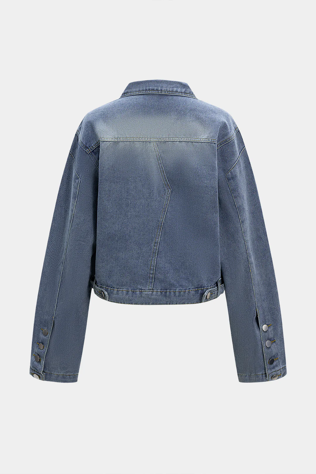 Denim Washed Button Jacket