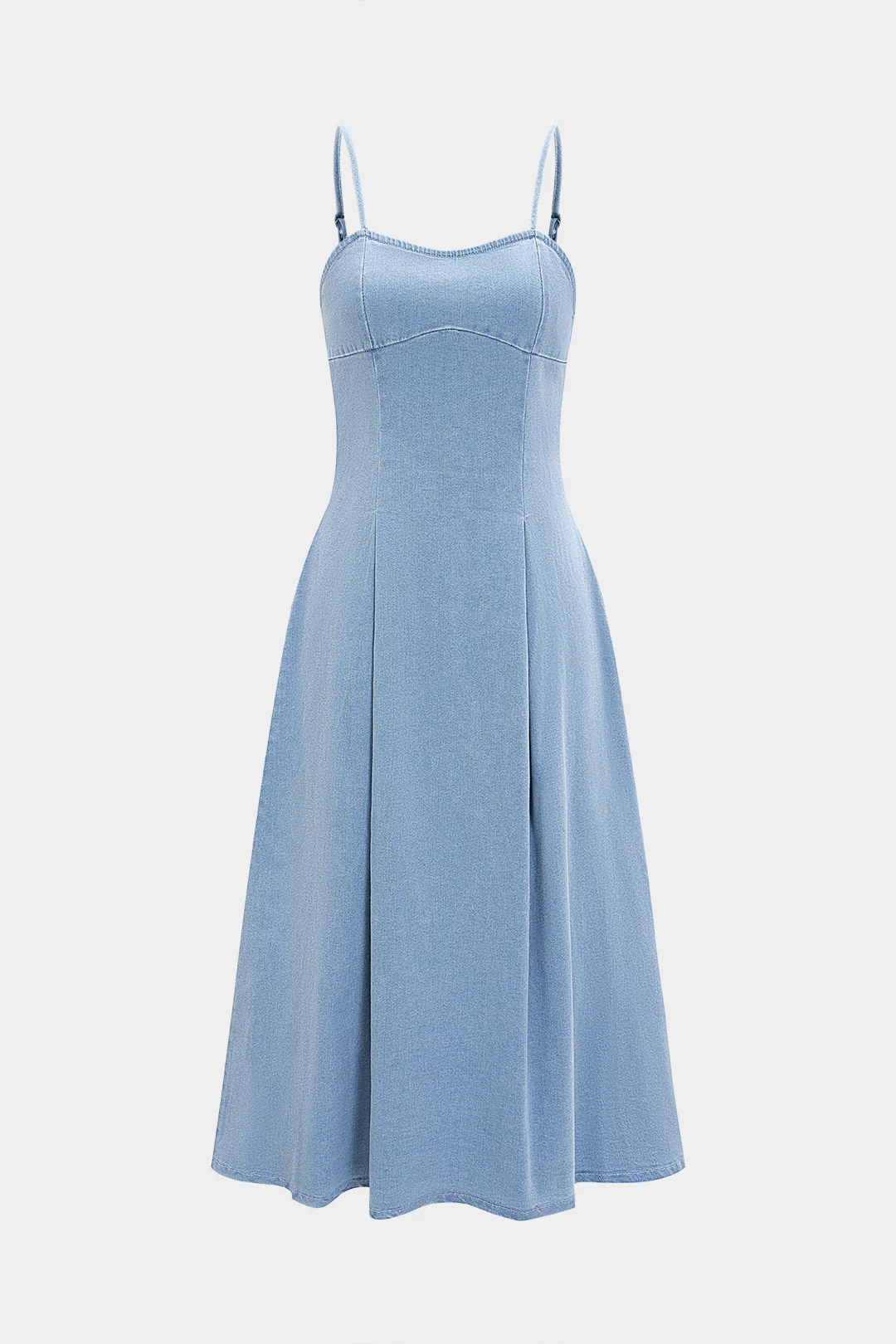 Denim Sleeveless Long Dress