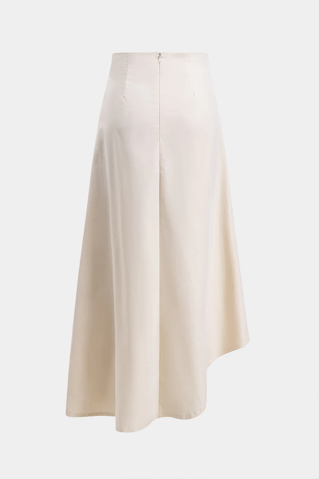 Ribbed Tank Top and Contrasting Asymmetrical Zipper Skirt Ensemble